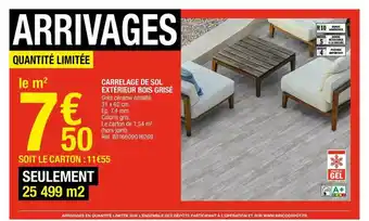 Brico Dépôt Carrelage De Sol Extérieur Bois Grisé offre