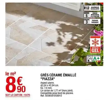 Grès Cérame émaillé