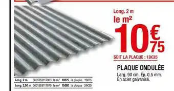 Brico Dépôt Plaque Ondulée offre