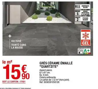 Brico Dépôt Grès Cérame émaillé offre