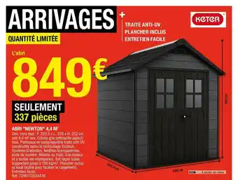 Brico Dépôt Abri offre