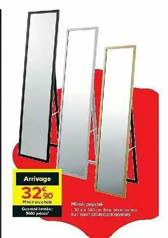 Castorama Miroir Psyché offre