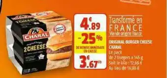 Coccimarket Original Burger Cheese Charal offre