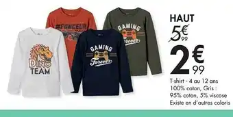 T-shirt - 4 Au 12 Ans