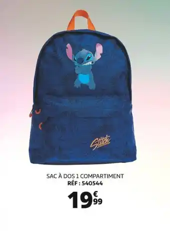 Auchan SAC À DOS 1 COMPARTIMENT RÉF : 540544 offre