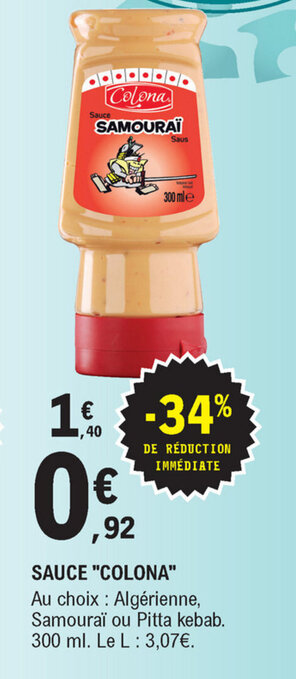 E.Leclerc Sauce "Colona" offre