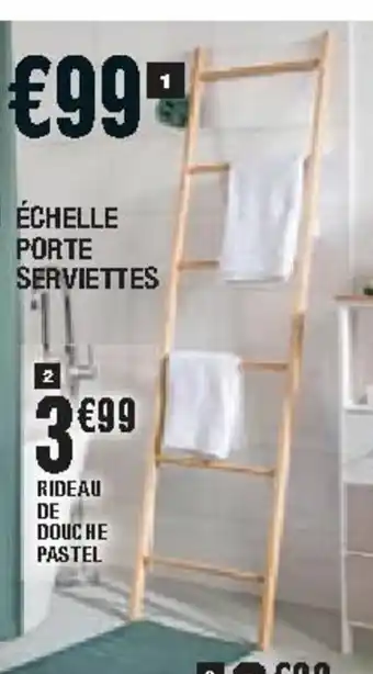 La Foir'Fouille Rideau De Douche pastel offre