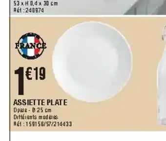 La Foir'Fouille Assiette Plate offre