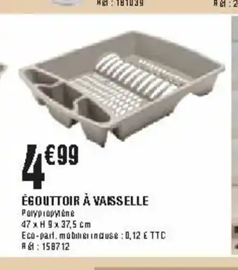 La Foir'Fouille Egouttoir a Vaisselle offre