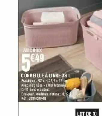 La Foir'Fouille Corbeille A Linge offre