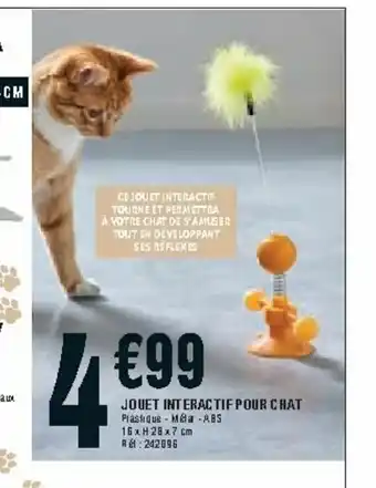 La Foir'Fouille Jouet Interactif Pour Chat offre