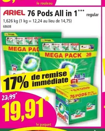 Norma ARIEL 76 Pods All in 1*** offre