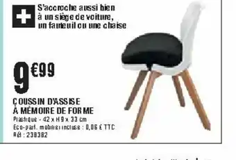 Coussin D'Assise A Memoire De Forme