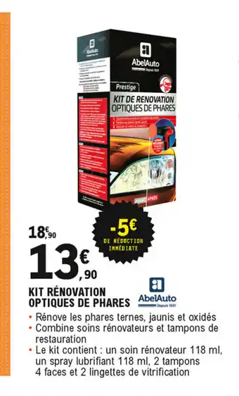 Kit Renovation Optiques De Phares