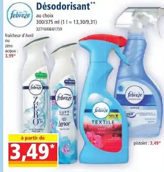 Norma Désodorisant** offre
