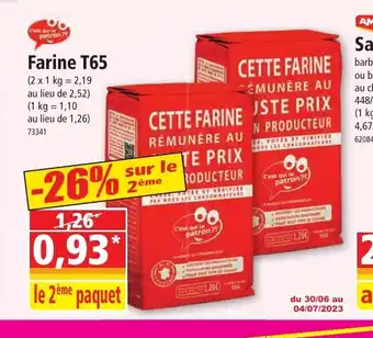 Norma Farine T65 offre