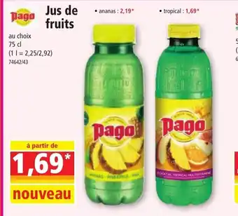 Norma Jus de fruits offre