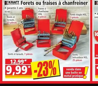 Norma Forets ou fraises a chanfreiner offre