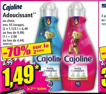 Norma Cajoline Adoucissant** offre