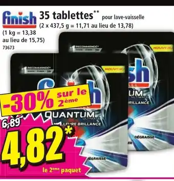 Norma Finish 35 tablettes** pour lave-vaisselle offre