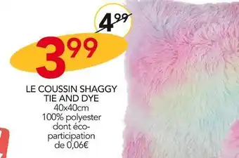 Stokomani Le coussin shaggy tie and dye offre