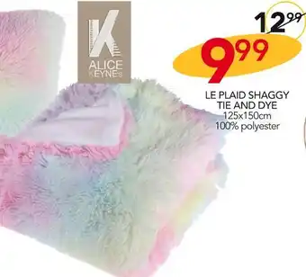 Stokomani Alice keynes le plaid shaggy tie and dye offre