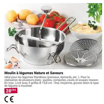 Gamm vert Nature et saveurs moulin à légumes offre