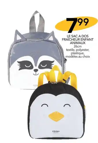 Stokomani Le sac a dos fraîcheur enfant animaux offre