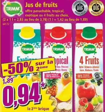 Norma Trimm jus de fruits offre