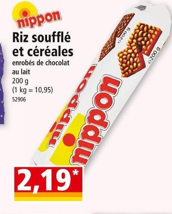 Norma Riz soufflé et céréales offre