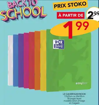 Stokomani Oxford le cahier easybook offre