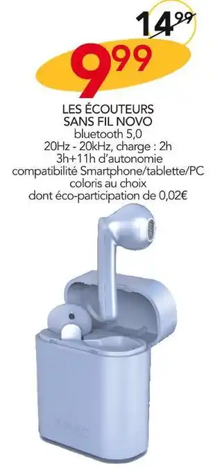Les écouteurs sans fil novo