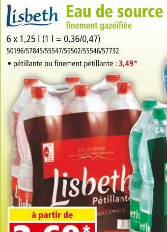 Norma Lisbeth eau de source offre