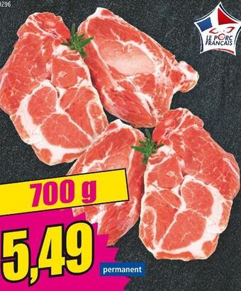 Norma 4 côtes de porc en échine offre