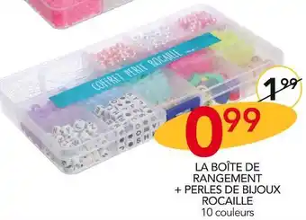 Stokomani La boîte de rangement + perles de bijoux rocaille offre