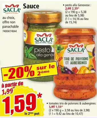 Norma Sacla sauce offre