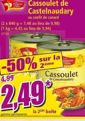 Norma Les régions à table cassoulet de castelnaudary offre
