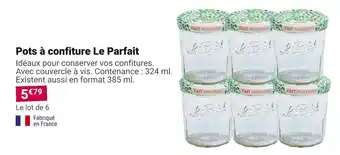 Gamm vert Le parfait pots à confiture offre
