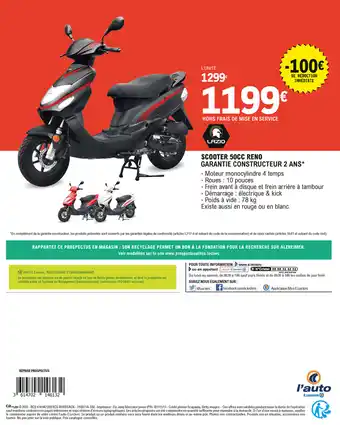 E.Leclerc L'Auto Scooter 50CC Reno offre