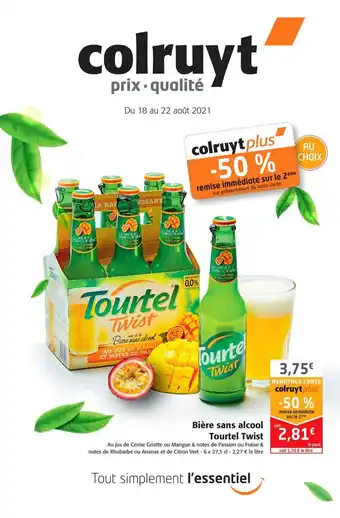 Colruyt Biere Sans Alcool Tourtek Twist offre