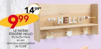 Stokomani Le patère étagère hello offre