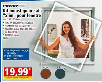 Norma Powertoc kit moustiquaire alu slim pour fenêtre offre