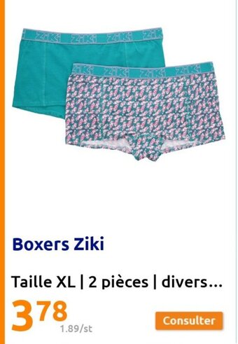Action Boxers Ziki offre