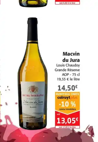 Colruyt Macvin Du Jura offre