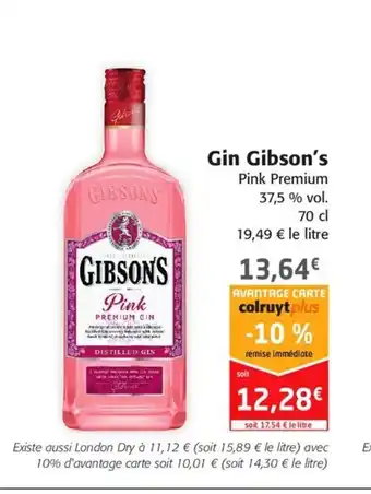Colruyt Gin Gibson's offre