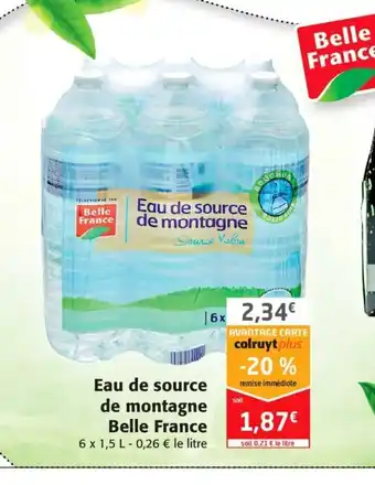 Colruyt Eau De Source De Montagne Belle France offre
