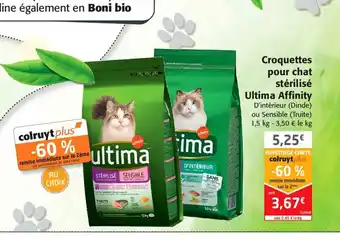 Colruyt Croquettes Pour Chat Stérilisé Ultima Affinity offre