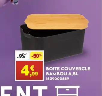 Maxi Bazar Boite Couvercle bambou offre