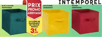 Maxi Bazar Le Casier De Rangement En Velour offre
