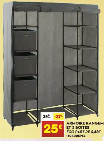 Maxi Bazar Armoire Rangement et 3 Boites offre
